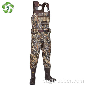 Waders de caça aos homens botas de borracha